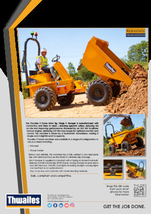Bennes sur pneus Thwaites MACH2081