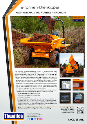Bennes sur pneus Thwaites MACH2262