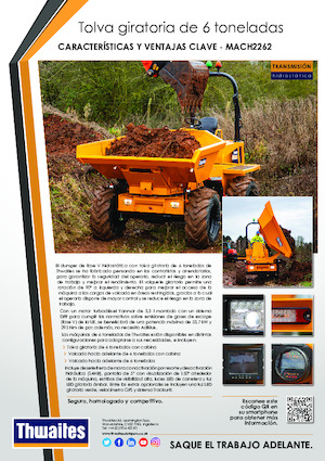 Bennes sur pneus Thwaites MACH2262