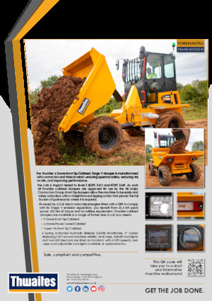 Bennes sur pneus Thwaites MACH2365