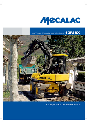Excavatrice sur pneus Mecalac 10 MSX