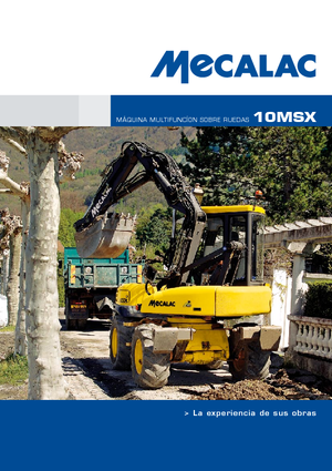 Excavatrice sur pneus Mecalac 10 MSX