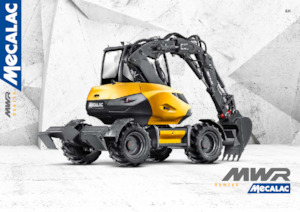 Excavatrice sur pneus Mecalac 7MWR