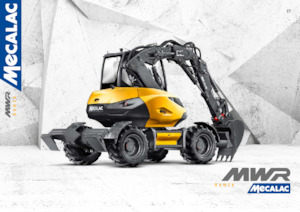 Excavatrice sur pneus Mecalac 7MWR