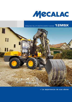 Excavatrice sur pneus Mecalac 12 MSX