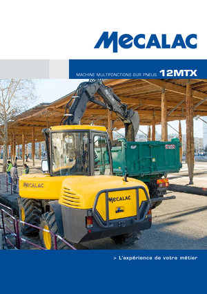 Excavatrice sur pneus Mecalac 12 MTX