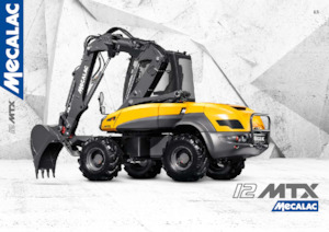 Excavatrice sur pneus Mecalac 12MTX