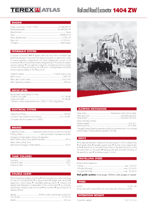 Excavatrice sur pneus Atlas 1404 ZW