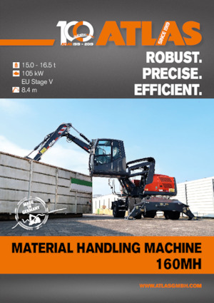 Excavatrice sur pneus Atlas 160 MH