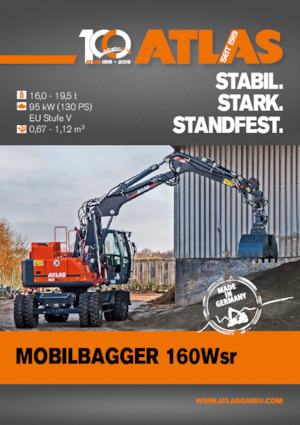 Excavatrice sur pneus Atlas 160 W-SR 