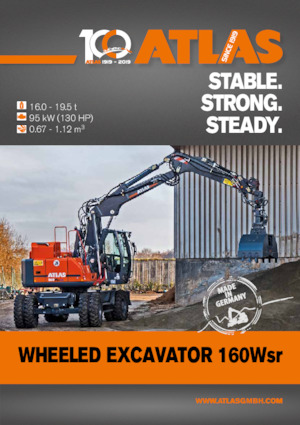 Excavatrice sur pneus Atlas 160 W-SR 