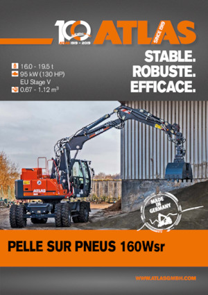 Excavatrice sur pneus Atlas 160 W-SR 