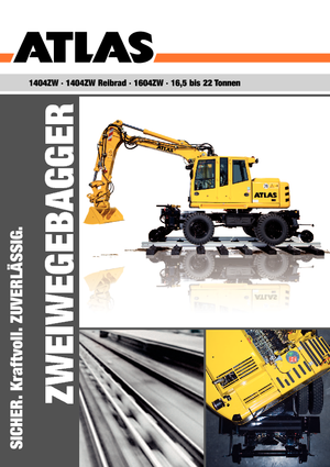 Excavatrice sur pneus Atlas 1604 ZW