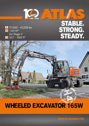 Excavatrice sur pneus Atlas 165 W
