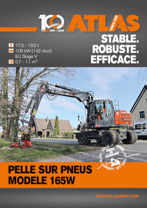 Excavatrice sur pneus Atlas 165 W