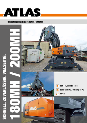 Excavatrice sur pneus Atlas 200 MH