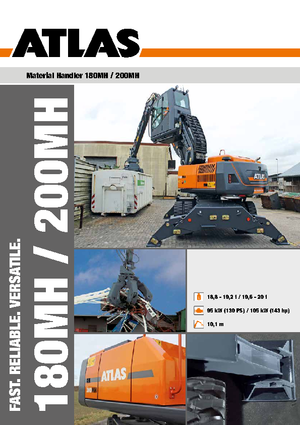 Excavatrice sur pneus Atlas 200 MH