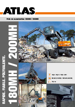 Excavatrice sur pneus Atlas 200 MH