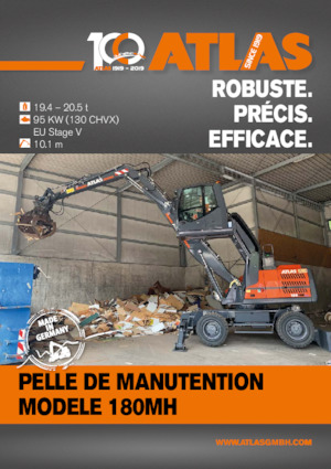 Excavatrice sur pneus Atlas 180 MH