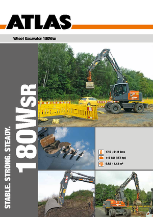 Excavatrice sur pneus Atlas 180 W-SR