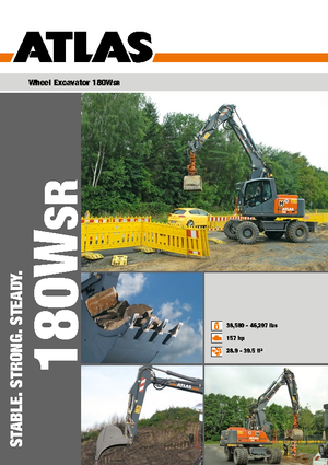 Excavatrice sur pneus Atlas 180 W-SR