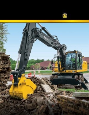 Excavatrice sur pneus John Deere Construction 190G W