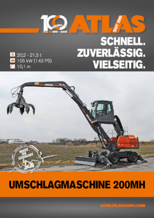 Excavatrice sur pneus Atlas 200 MH