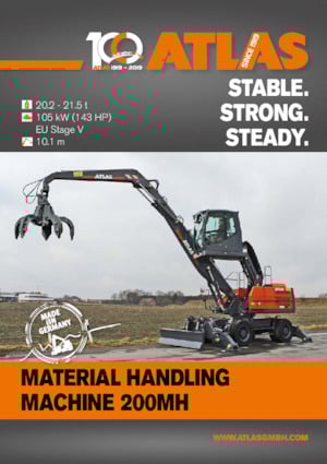 Excavatrice sur pneus Atlas 200 MH