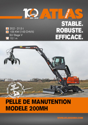 Excavatrice sur pneus Atlas 200 MH