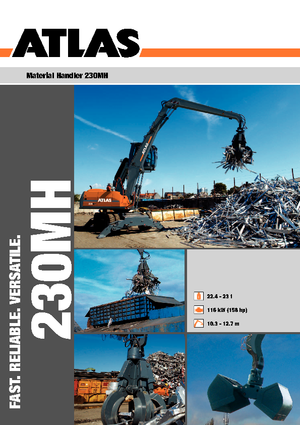 Excavatrice sur pneus Atlas 230 MH