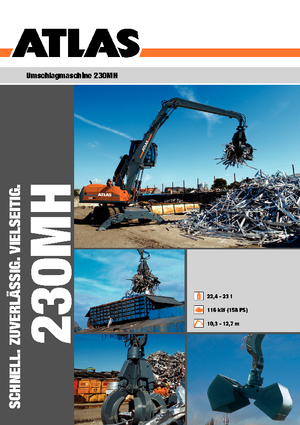 Excavatrice sur pneus Atlas 230 MH