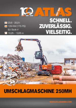 Excavatrice sur pneus Atlas 250 MH