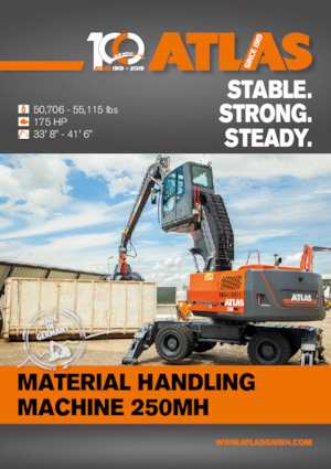 Excavatrice sur pneus Atlas 250 MH