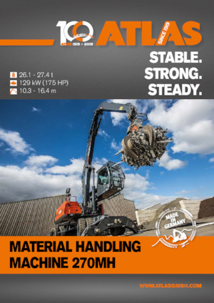 Excavatrice sur pneus Atlas 270 MH