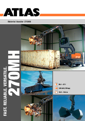 Excavatrice sur pneus Atlas 270 MH