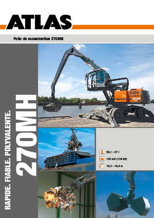 Excavatrice sur pneus Atlas 270 MH