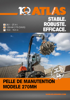Excavatrice sur pneus Atlas 270 MH
