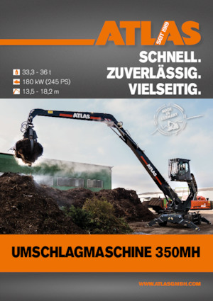 Excavatrice sur pneus Atlas 350 MH