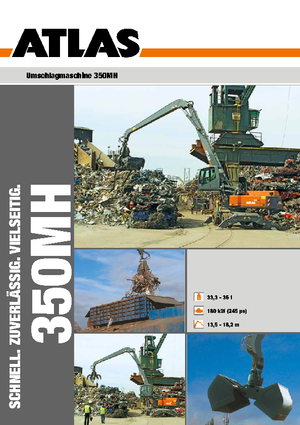 Excavatrice sur pneus Atlas 350 MH