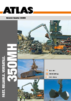 Excavatrice sur pneus Atlas 350 MH