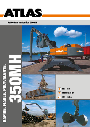 Excavatrice sur pneus Atlas 350 MH