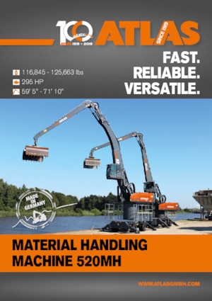 Excavatrice sur pneus Atlas 520 MH