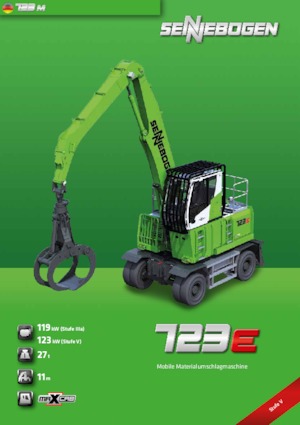 Excavatrice sur pneus Sennebogen 723 E