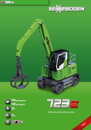 Excavatrice sur pneus Sennebogen 723 E