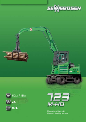 Excavatrice sur pneus Sennebogen 723 M-HD