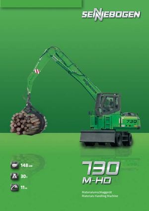 Excavatrice sur pneus Sennebogen 730 M-HD