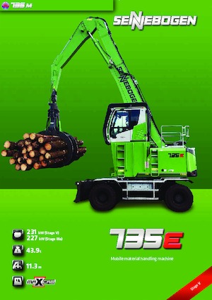 Manipulateurs de matériaux Sennebogen 735M E