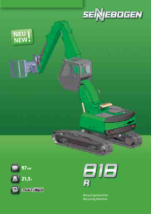 Excavatrice sur pneus Sennebogen 818 R