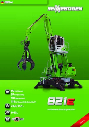 Manipulateurs de matériaux Sennebogen 821M E