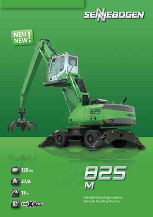 Excavatrice sur pneus Sennebogen 825 M